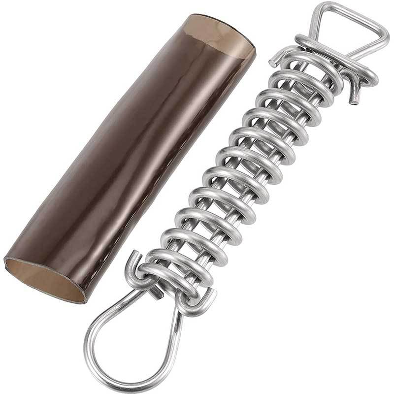 Foreign trade export Spring Covers swimming pool stainless steel Spring vinyl smoke gray protective cover PVC hose