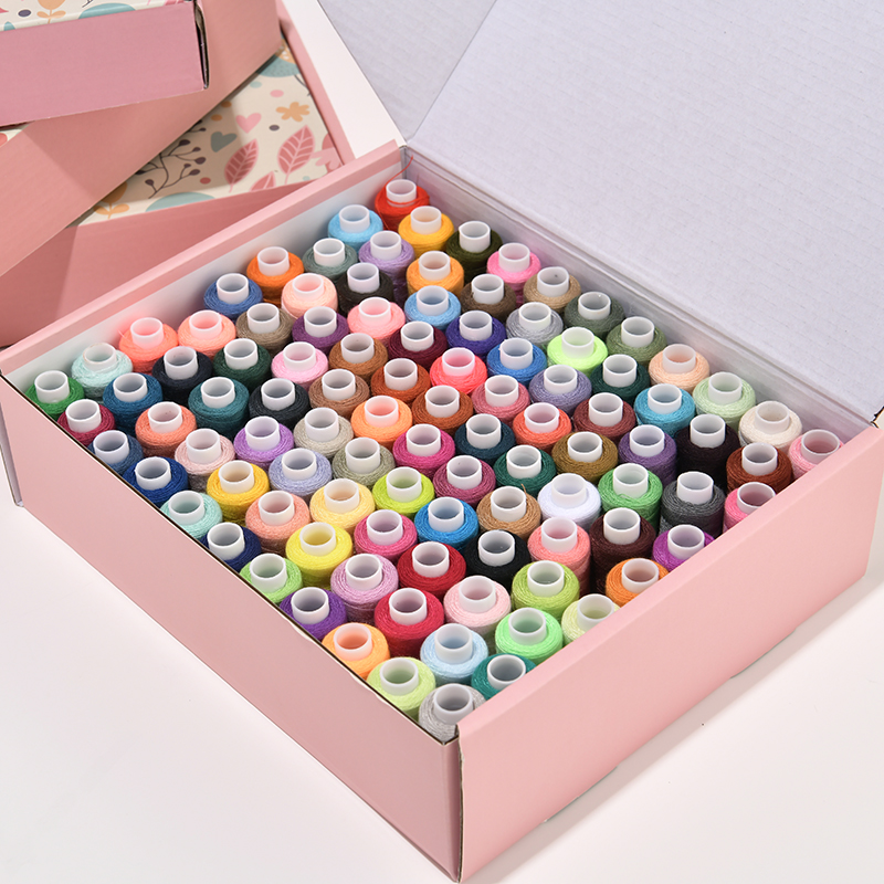 Домашний швейный набор с набором ниток для ручного шитья и ремонта, 402 цветные прочные полиэстеровые швейные нити