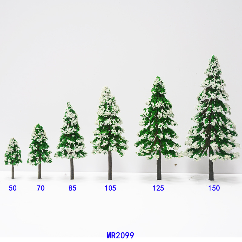 Architectural Sand Table Jewelry Model Tree Mini Snow Scene Micro Landscape Small Tree Hand-Made Landscaping Finished Plastic Cedar Tree