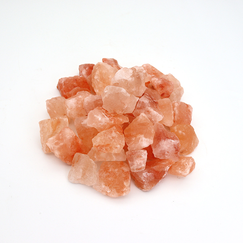 Himalayan Salt Block Orange Salt DIY Salt Block Salt Art Lamp Block Salt Gravel Rose Salt Stone Block 2-4cm Salt Block