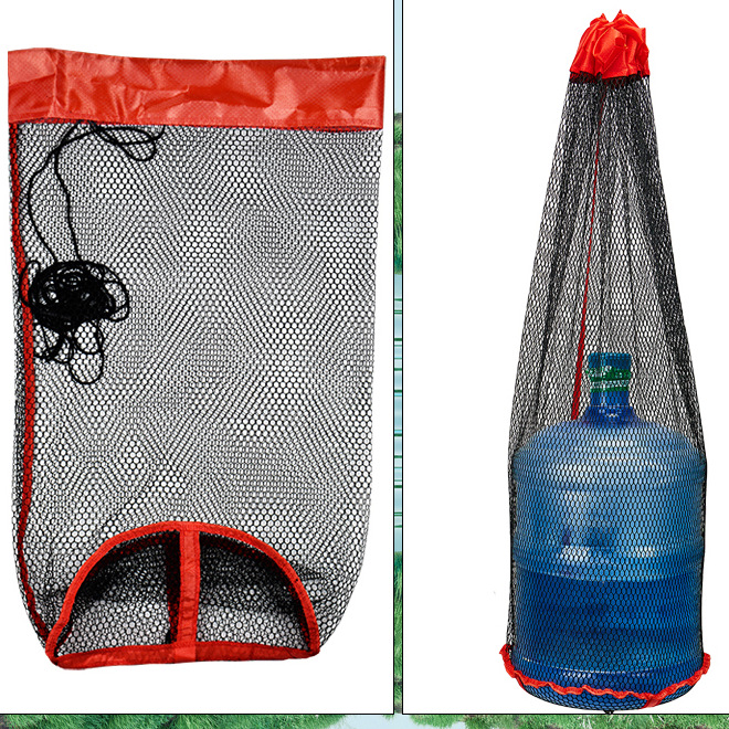 Portable Wild Fishing Bundle Grain Wheat Fish Protection Net Bag Encrypted Mesh Oxford Cloth Sealing Edge Fish Protection Mini Fish Protection Net