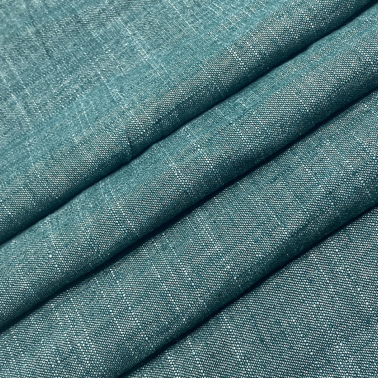 Two-color bamboo linen linen Ramie cotton linen imitation linen dress coat top pants clothing fabric