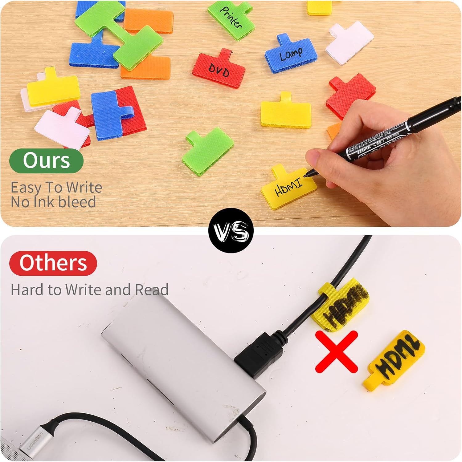 Trilancer Cable Tie Cable Beschriftung Wiederverwendbar