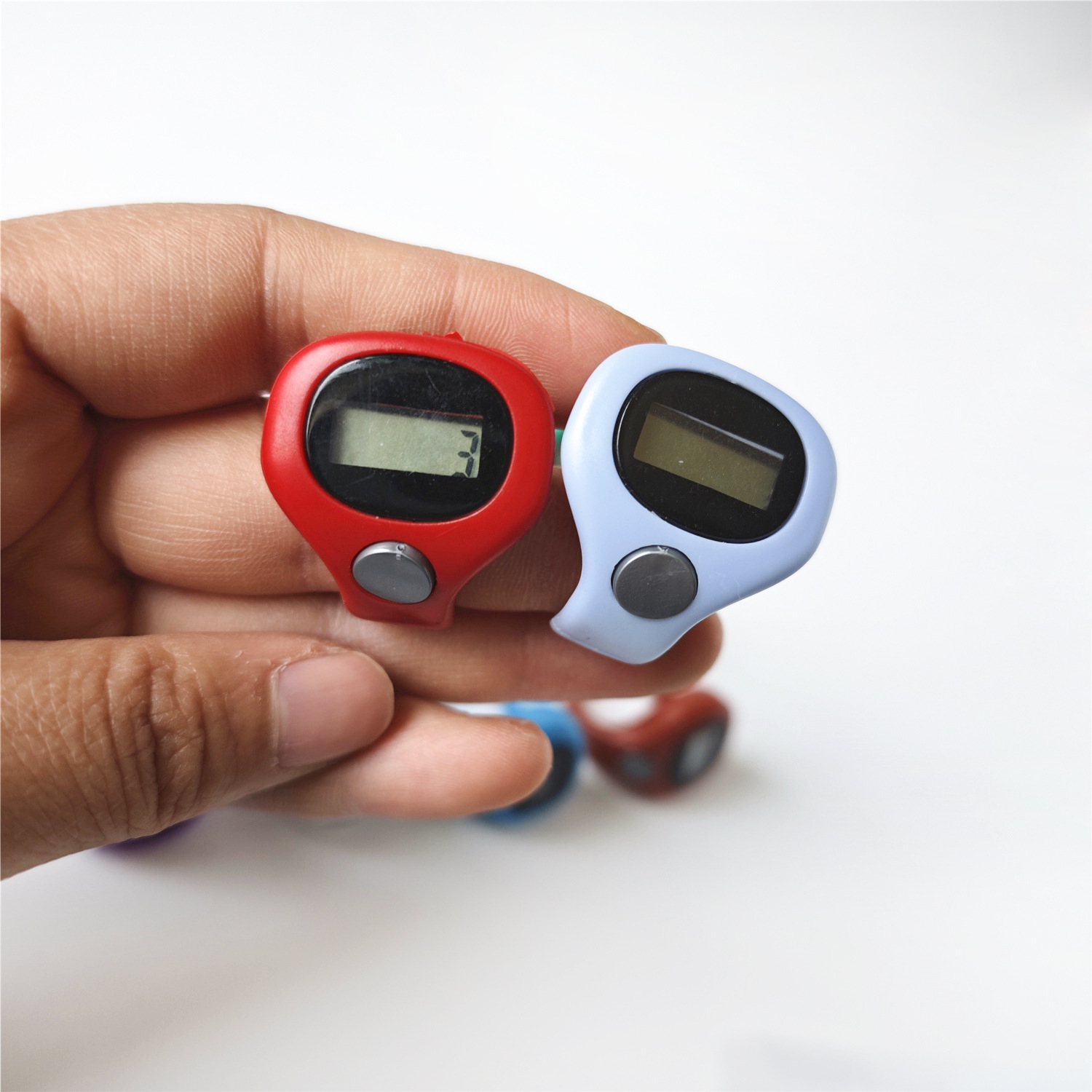 New Finger Counter 8807 Ring Counter Convenient Digital Display Hand Press Digital Ring Counter Wholesale