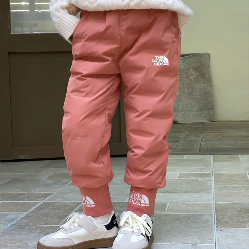 Children's down Pants New Style Boys and Girls 2025 New Winter Outer Wear Warm Small and Medium-Sized Baby Thickeneded Pants