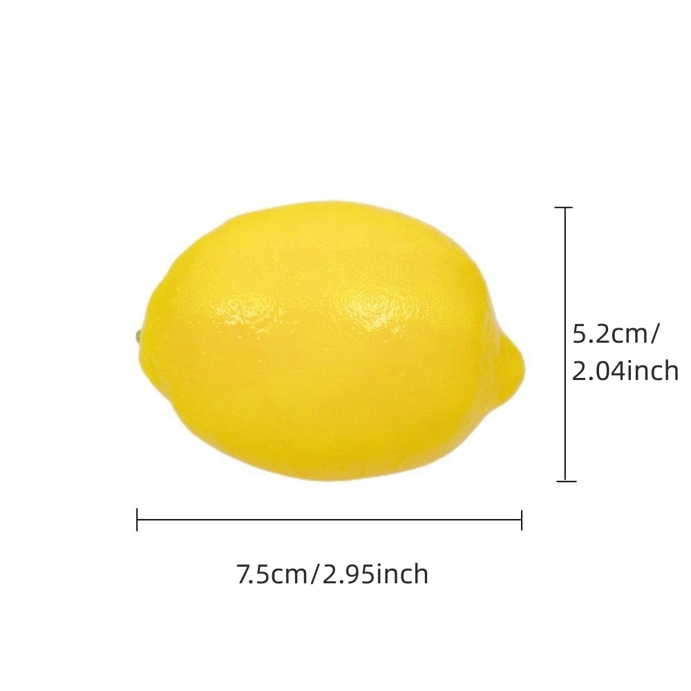 Source factory cross-border simulation lemon 75 yellow lemon artificial foam fake fruit model decoration props