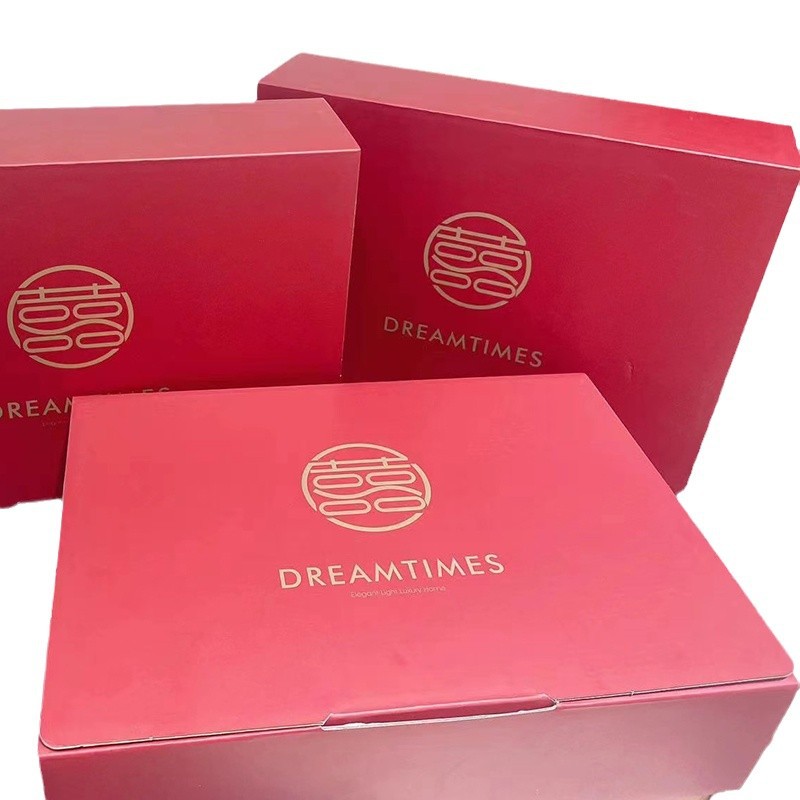 High-end Wedding Four-piece Set 2024 New Entry Luxury New Wedding Bedding Accompanying Big Red Bed Sheet Quilt Cover