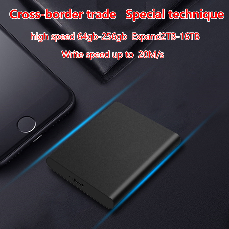 Cross-border exclusive for solid state mobile hard disk 2T high-speed external mobile phone Computer mobile disk hard disk 1tu disk wholesale
