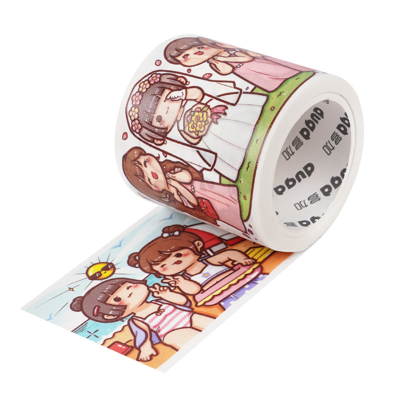 Washi Tape Custom Student Note Book Stickers Custom Printed Star Anime Cartoon Roll Kidsren's Stickers