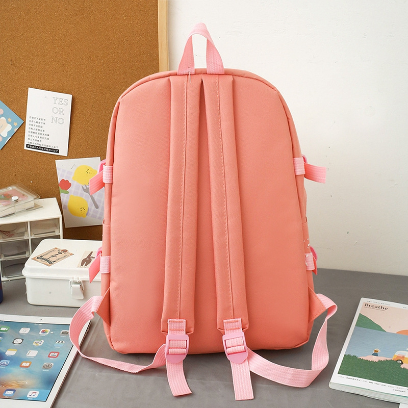 Backpack Women's Travel Lightweight Large Capacity Junior High School Student Backpack Korean Style Fresh Style 2025 New Student Schoolbag Women