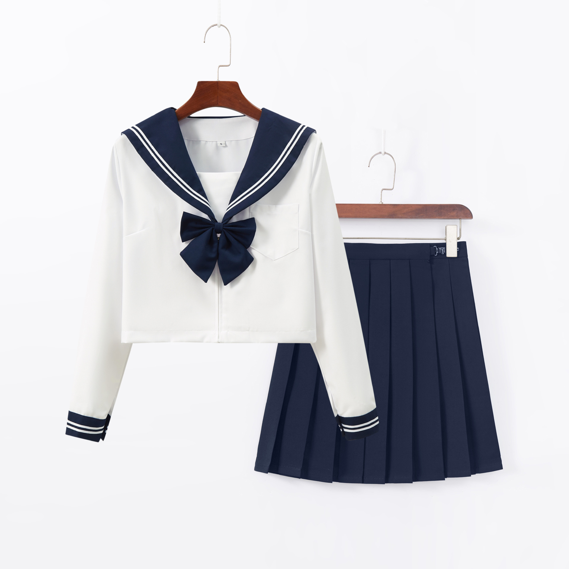 Новая японская JK униформа, белая рубашка, длинная юбка, фабричное предложение