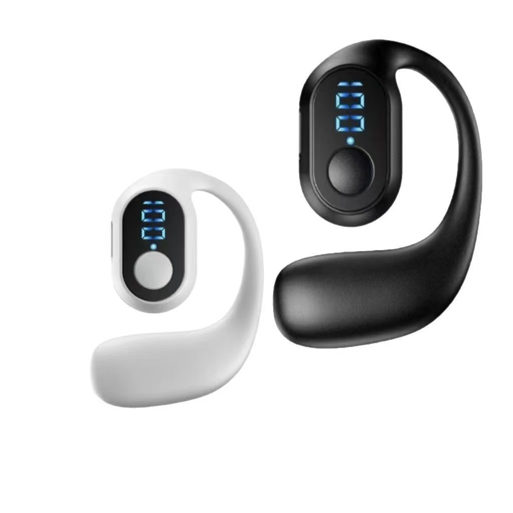 The new touch-sensitive Bluetooth headset with screen display has long battery life and high power wireless sports headset without pain for a long time