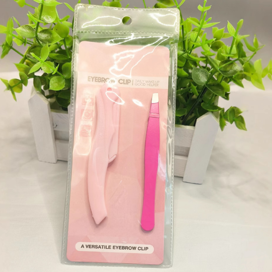 Factory in stock plucking tweezers eyebrow plucking beard clip beard beauty makeup tools suit letter eyebrow clip