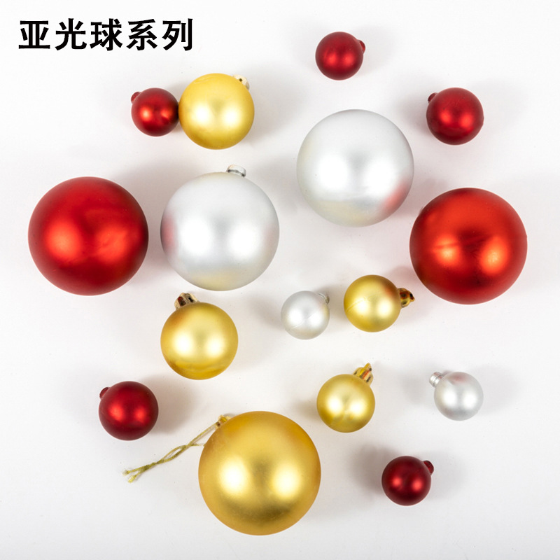 Christmas Tree Decorations Electroplated Christmas Ball Christmas Hanging Plastic Ball Decoration Supplies