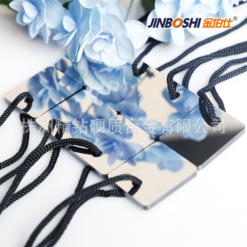 Single-Hole Precision Grinding Tungsten Steel Blade Polished Bright Surface Carbide Tungsten Steel Blade Tungsten Steel Blade with Hole for Processing