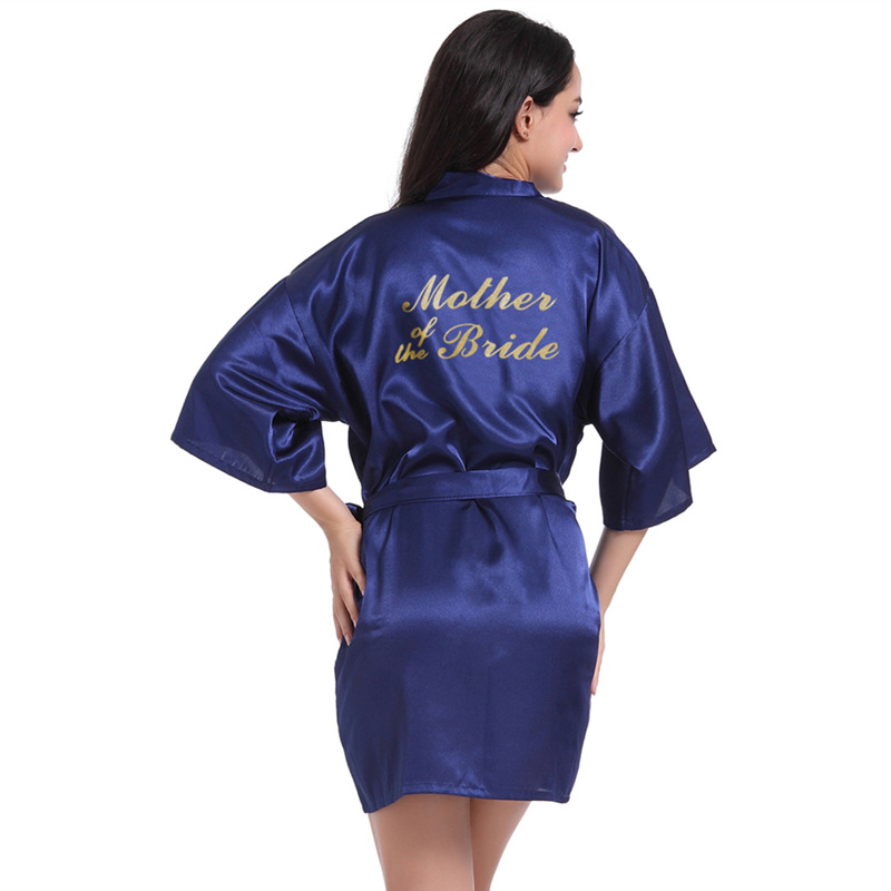 Ночная рубашка с бронзированием для матери невесты, летнее платье с блестками для матери невесты, свадебное утреннее платье