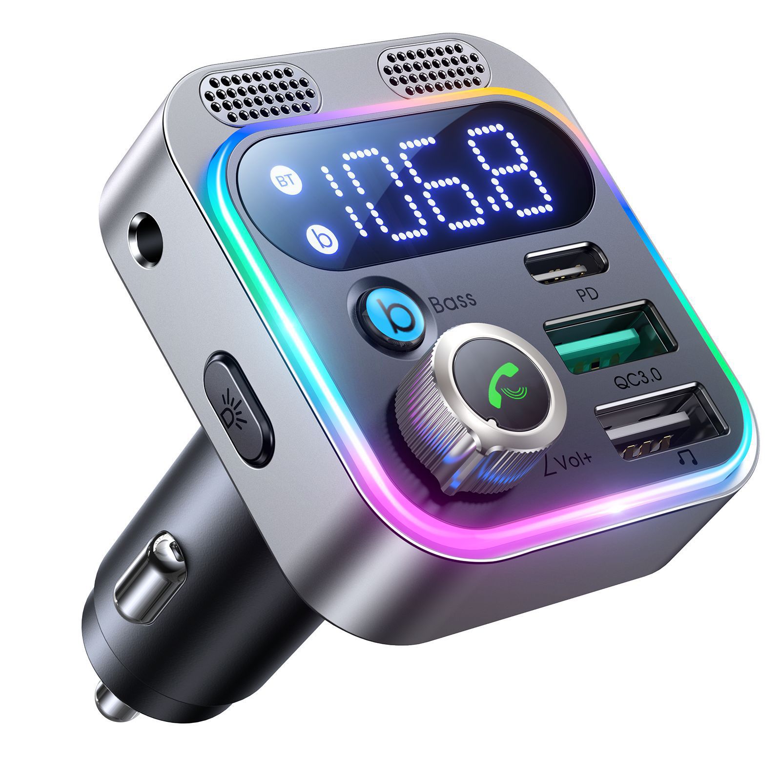 P17 Car Bluetooth MP3 Music Player Car FM Transmitter PD20W QC3.0 Car Phone Charging