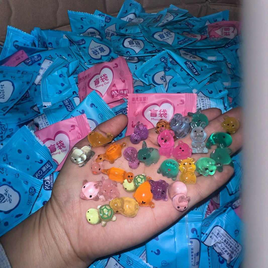 English Luminous Blind Bag Small Toys Small Animals Mini Cute Luminous Surprise Blind Bag Children's Gifts