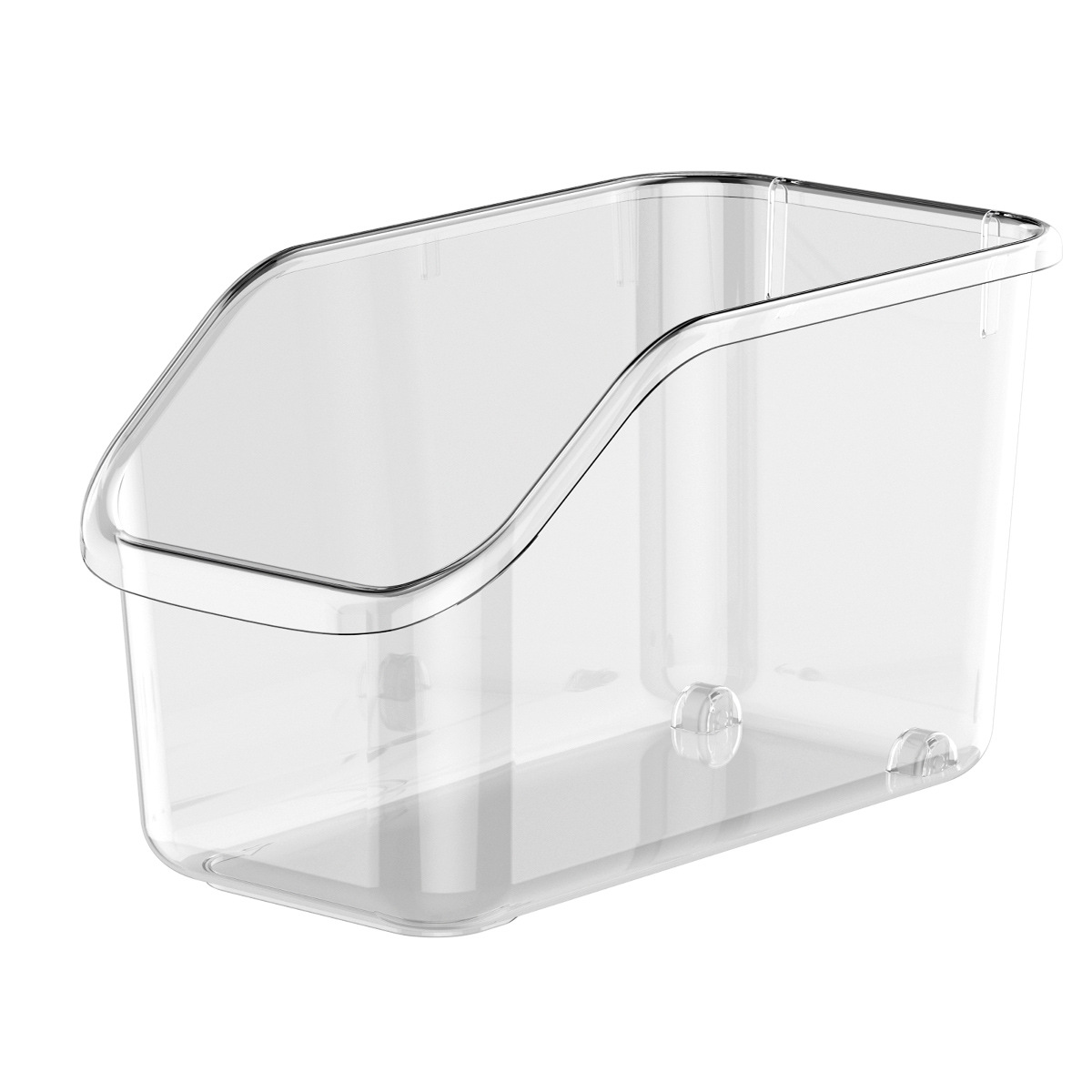 Multi-functional large opening storage box with pulley household combination kitchen seasonings jar seasonings bottle spices sub-packaging storage