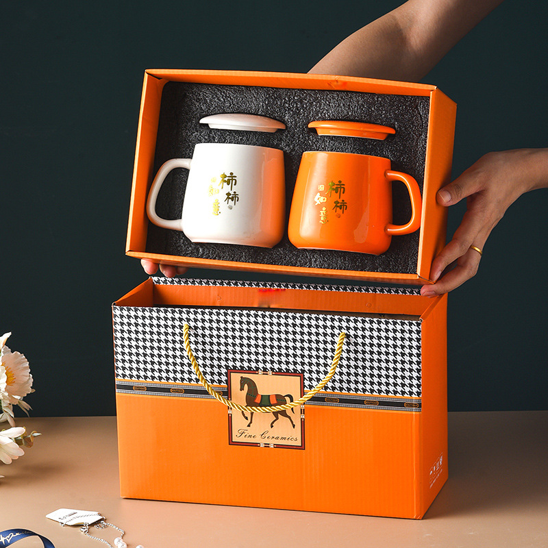 Керамическая кружка Shishi Ruyi оптом, практичный сувенирный набор, подарок для пары, кружка для воды, пара кружек