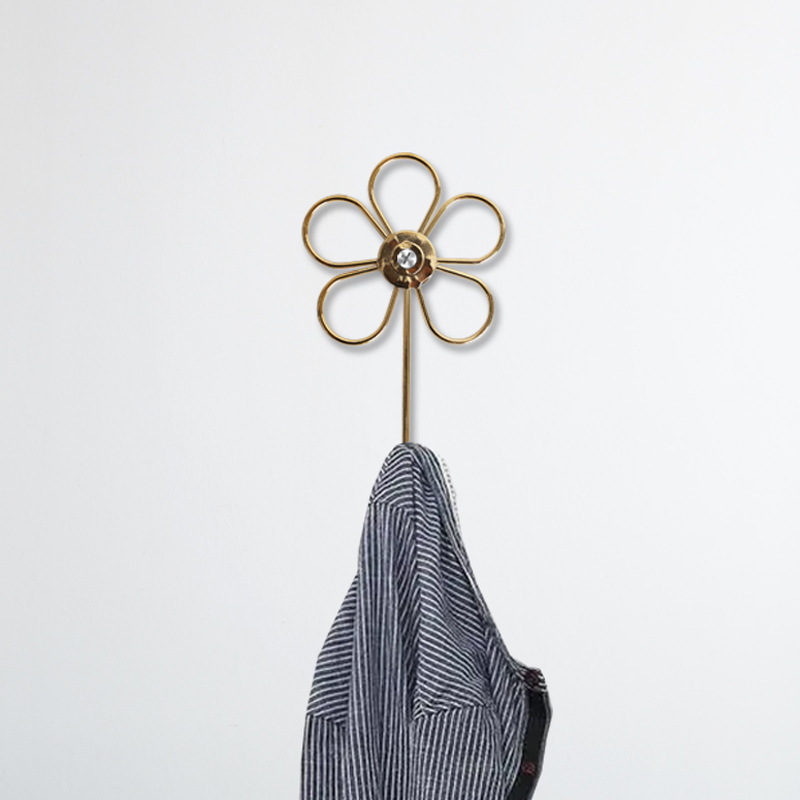 Clothing Store Iron Flower Hook Wall New Creative Coat Hook Curtain Iron Hook Wall Hook Clothes Hook
