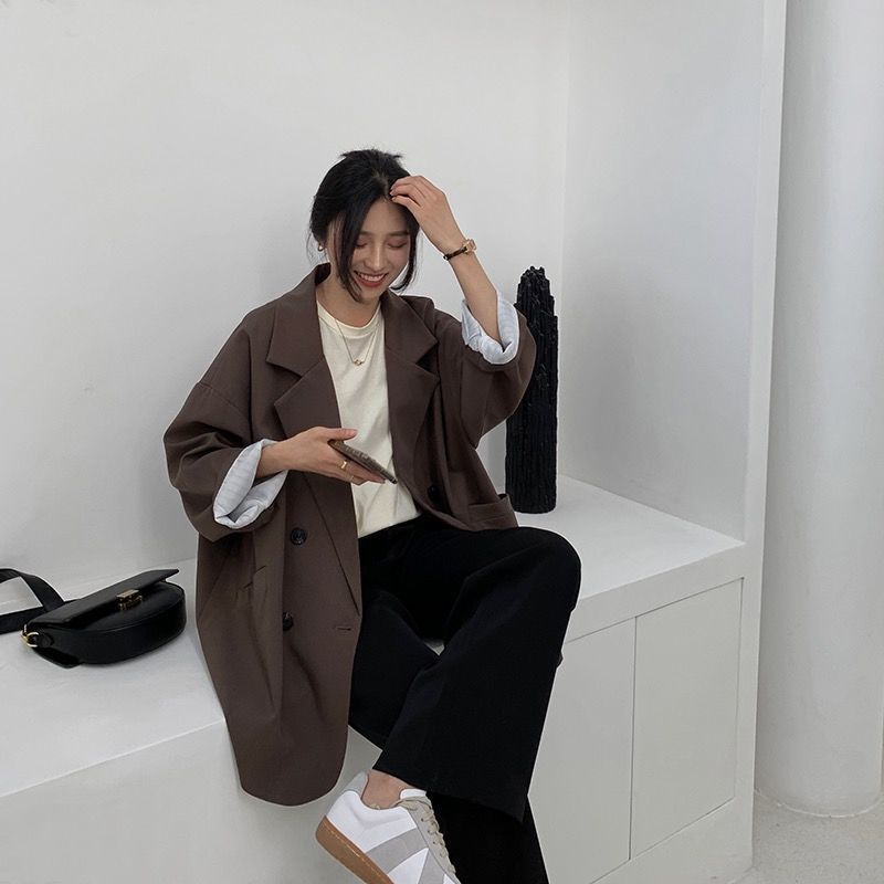 Cross-border Small Suit Jacket Women's 2025 Spring and Autumn New Korean Style in Casual All-match Loose Fashion Trendy Small Suit