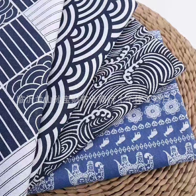 Поставка льняной ткани для печати, используется как скатерть, подушка, фартук и другие ткани