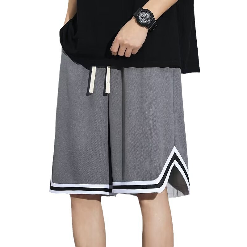 Basketball Shorts Men's Sports American Fashion Brand Five-Point Ice Mesh Quick-Drying Loose Fitness Running Large Pants Casual