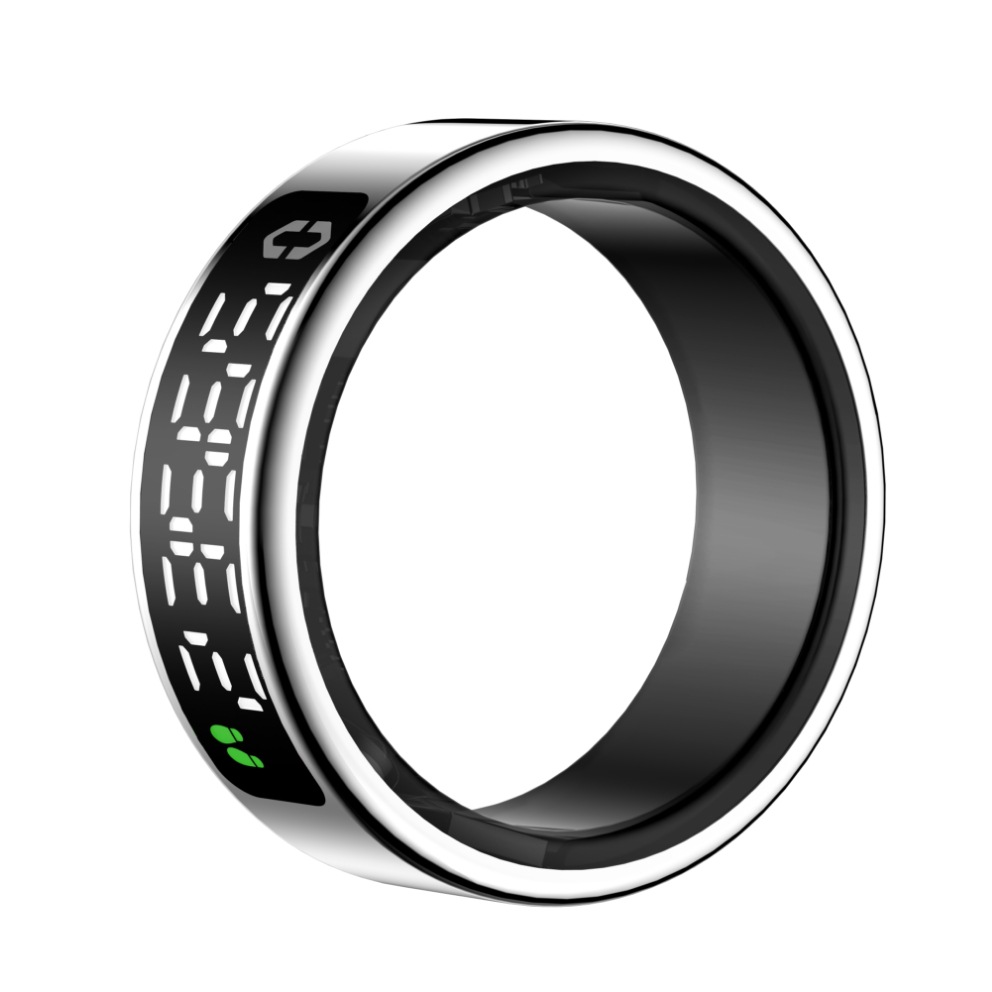 SY01 smart ring with display touch charging stand page turning photo smart ring heart rate blood oxygen sleep