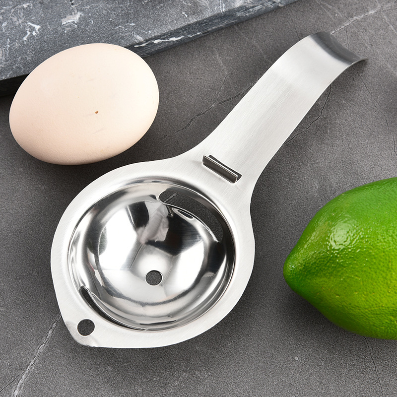 Egg yolk and egg white separator stainless steel egg separator egg separator household baking egg liquid filter egg leakage device
