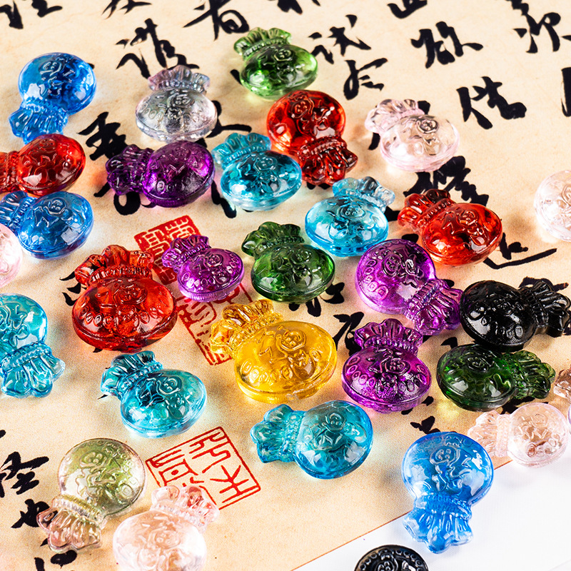 Цитриновая маленькая удачная сумка, денежная сумка, украшение, сберегательная коробка, удачное сокровище, подарок на открытие, украшение для гостиной