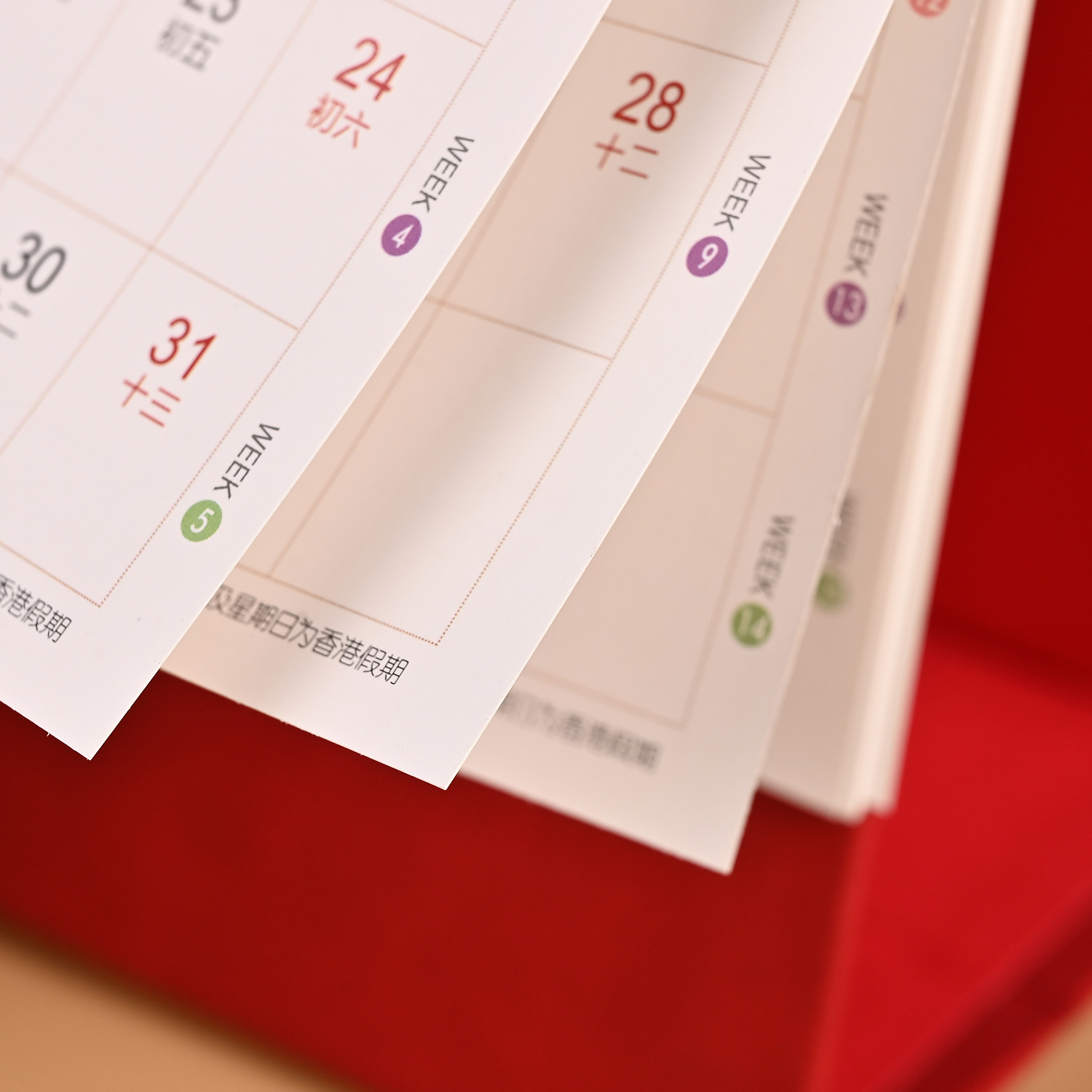 In-Stock 2026 Calendar Custom Small Batch Desktop Ornament Calendar Custom Gift Box Creative Business