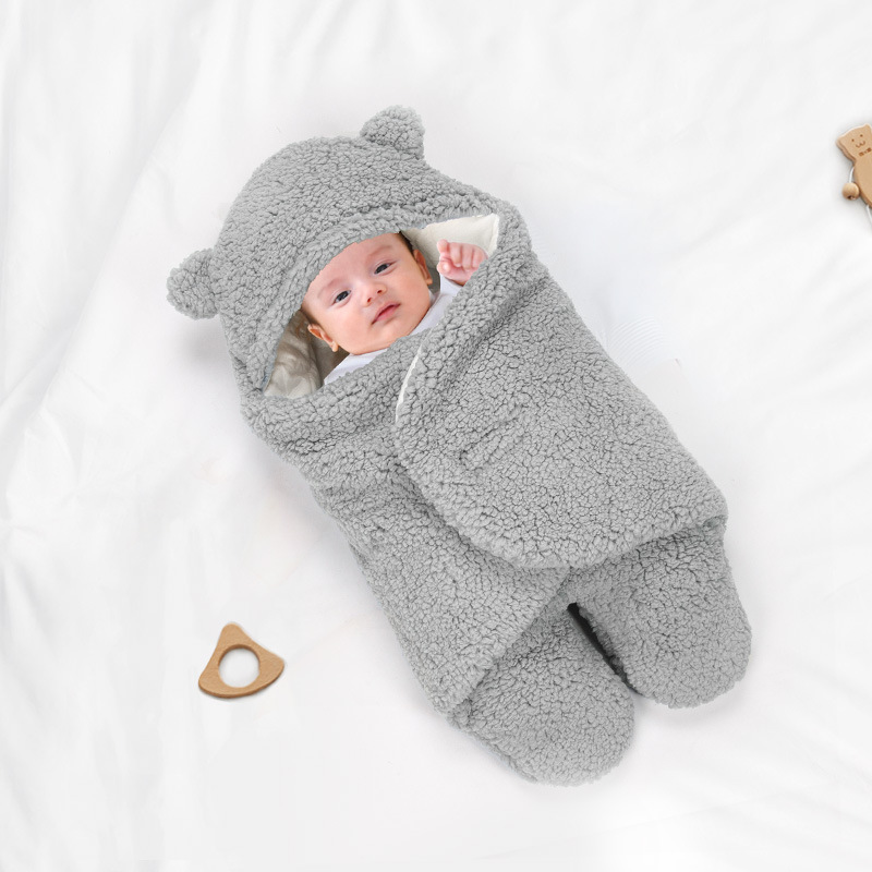 Bidole Baby Sleeping Bag Autumn and Winter Thickened Kick-proof Quilt Newborn Winter Baby Dual-use Outgoing Pure Cotton Swaddling Quilt