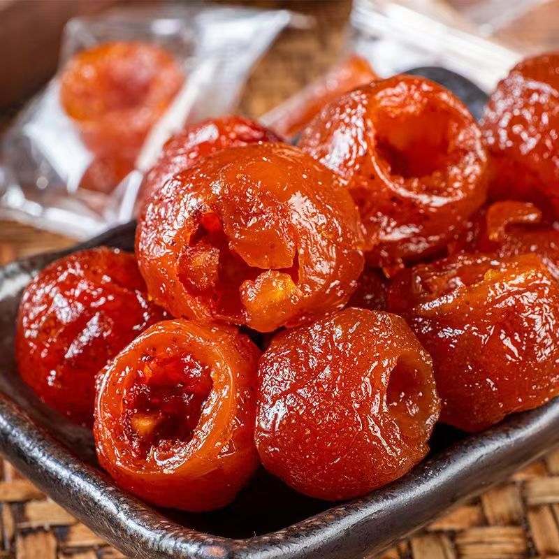 On behalf of the hair hollow hawthorn whole original independent package 500g candied snacks sweet and sour steamed seedless hollow hawthorn