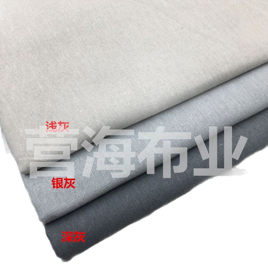 Factory direct linen fabric cotton and linen dyed cloth large favorably