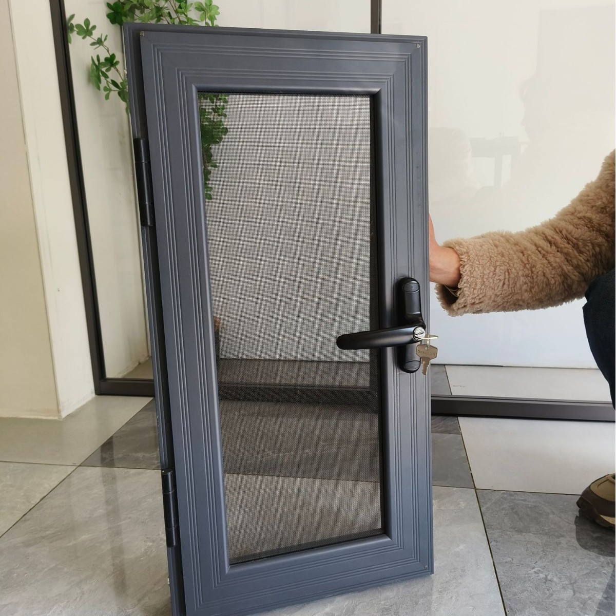 Aluminum Alloy Small Casement Screen, King Kong Mesh, Push-Pull Anti-Theft and Anti-Mosquito Window Screen, Stainless Steel Screen, Inner Window Wholesale
