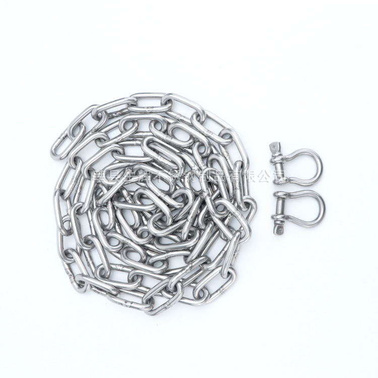 English Middle Ring Anchor Chain 316 Stainless Steel Marine Hardware Accessories Chain Hardware Accessories Anchor Fishing Boat