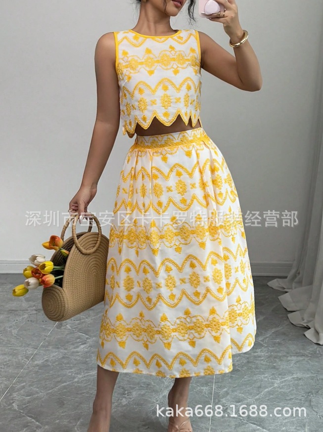 2025 Cross-Border Foreign Trade Women's Tops Dress Amazon Summer New Women's Gown Factory Clearance Stock