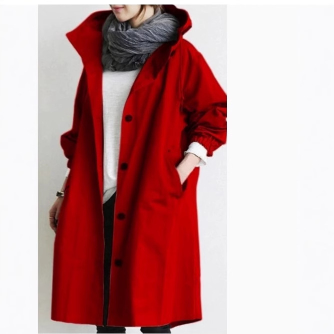 European and American 2025 New Autumn Fashion Casual Long Sleeve Mid-length Elegant Loose Waist Coat with Buttons for Women