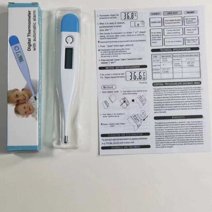 Заводская индивидуальная цифровая термометрия для дома, для детей и взрослых, цифровой ротовой термометр