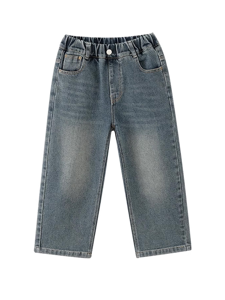 Boys Jeans 2025 New Wide Leg Children's Spring Wear Boys Children's Wear Spring and Autumn Big Kids Handsome Sports Pants