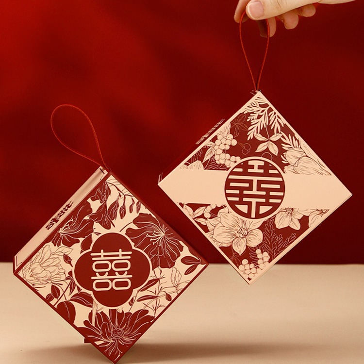 Candy Box 2025 New Wedding Engagement Gift Box Candy Box Wedding Candy Box Chinese High-end Sense Packaging Box