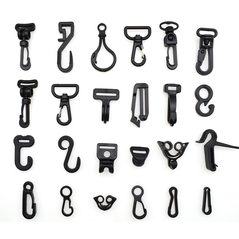 Manufacturer Supplies Plastic Rotating Hooks, Backpack Tent Straps, Universal Hook Buckles, Luggage Accessories, Connecting Fixed Hooks