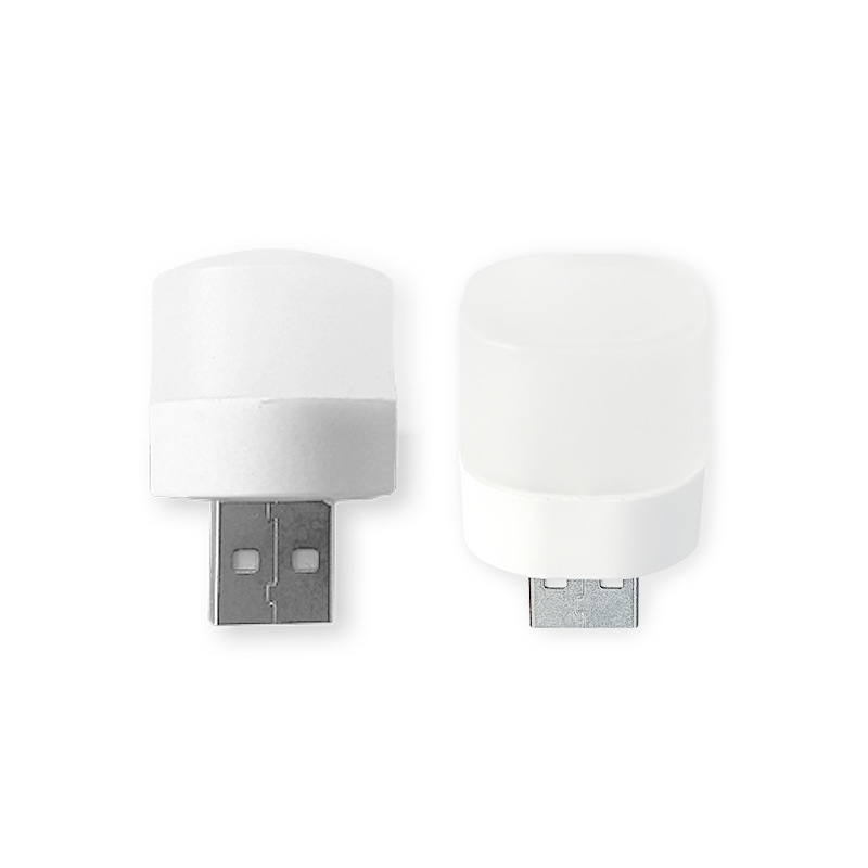 In-Stock USB Night Light Table Lamp, Round Portable Mini USB Power Bank Interface, Portable Led