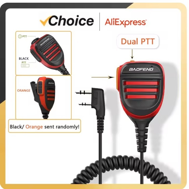 [high quality] Baofeng intercom K-head hand microphone color microphone thick 5RHUV1782BF888 hand table universal