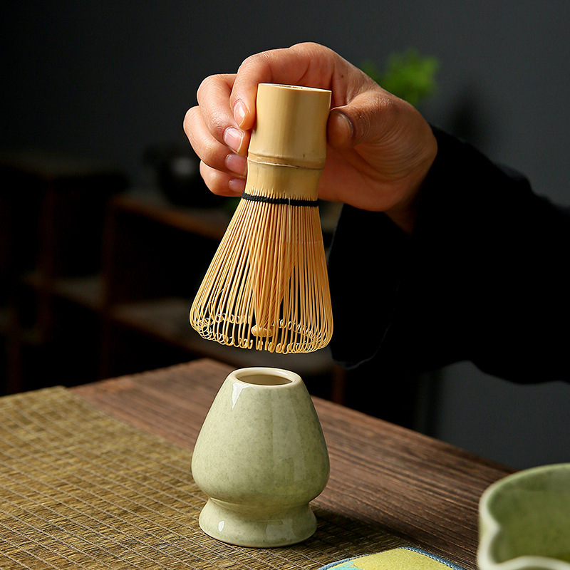 Matcha Bowl Japanese Style Matcha Tea Song Dynasty Tea Point Tool Ceramic Tea Bowl Tea Cup Mixer Matcha Tea Brush Tea Set