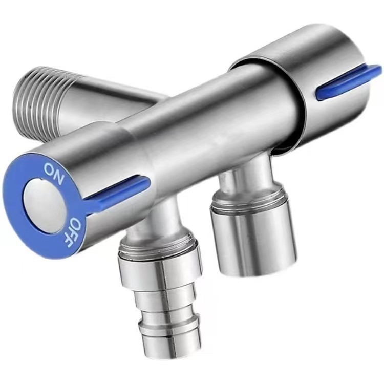 Cross-border manufacturers toilet spray gun suit partner flushing women shower nozzle one in two out three-way angle valve double control