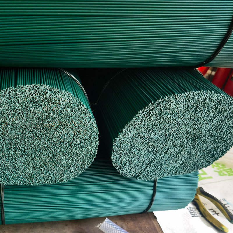 No. 2 Plastic-Coated Wire Flower Stem Wholesale Artificial Flower Fake Flower Rose Flower Stem Flower Branch DIY Handmade Flower Accessories