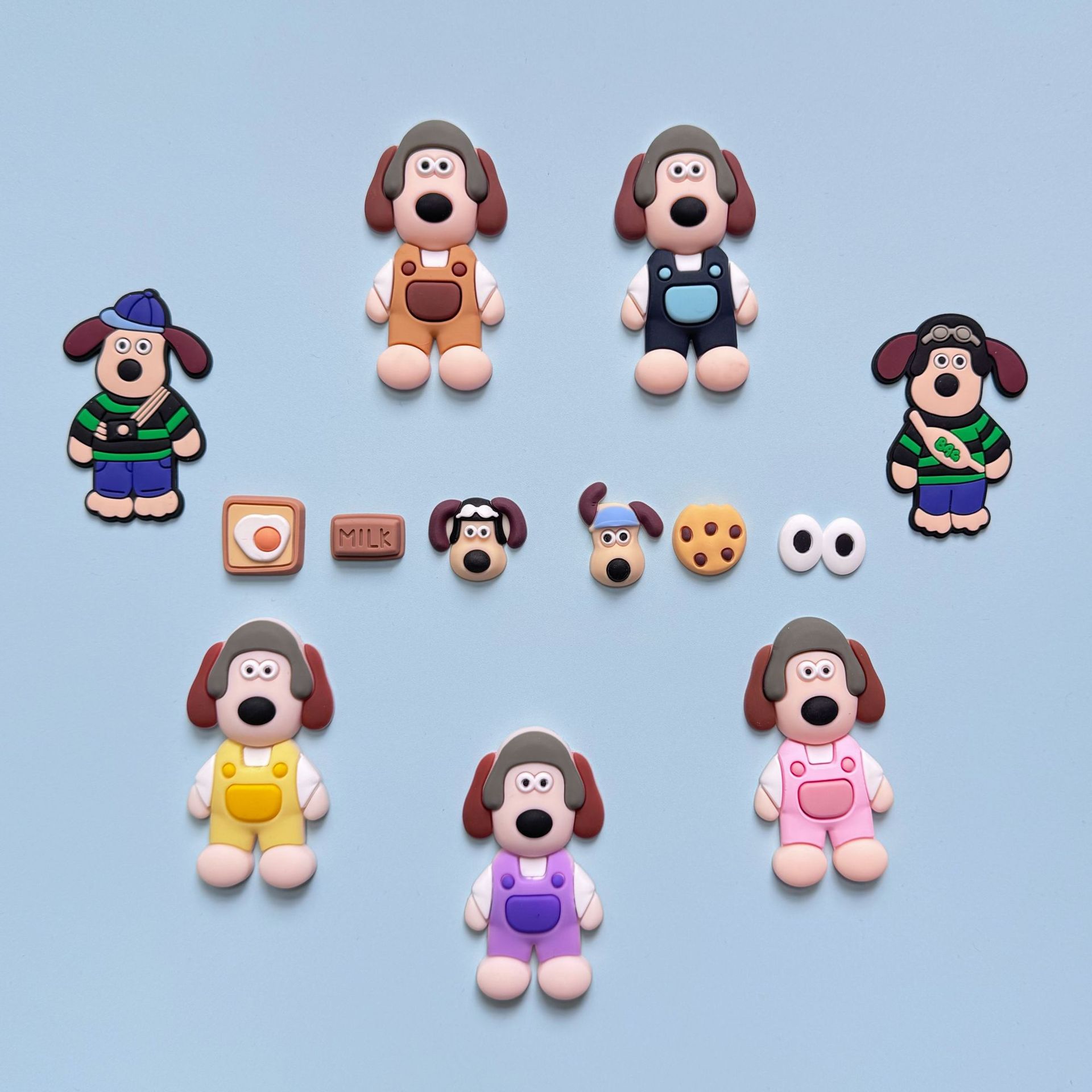 Handdog, ПВХ мягкий резиновый ювелирный аксессуар, аксессуары для чехла для мобильного телефона, цветок обуви, пряжка для обуви, DIY, мягкие резиновые наклейки, готовая продукция