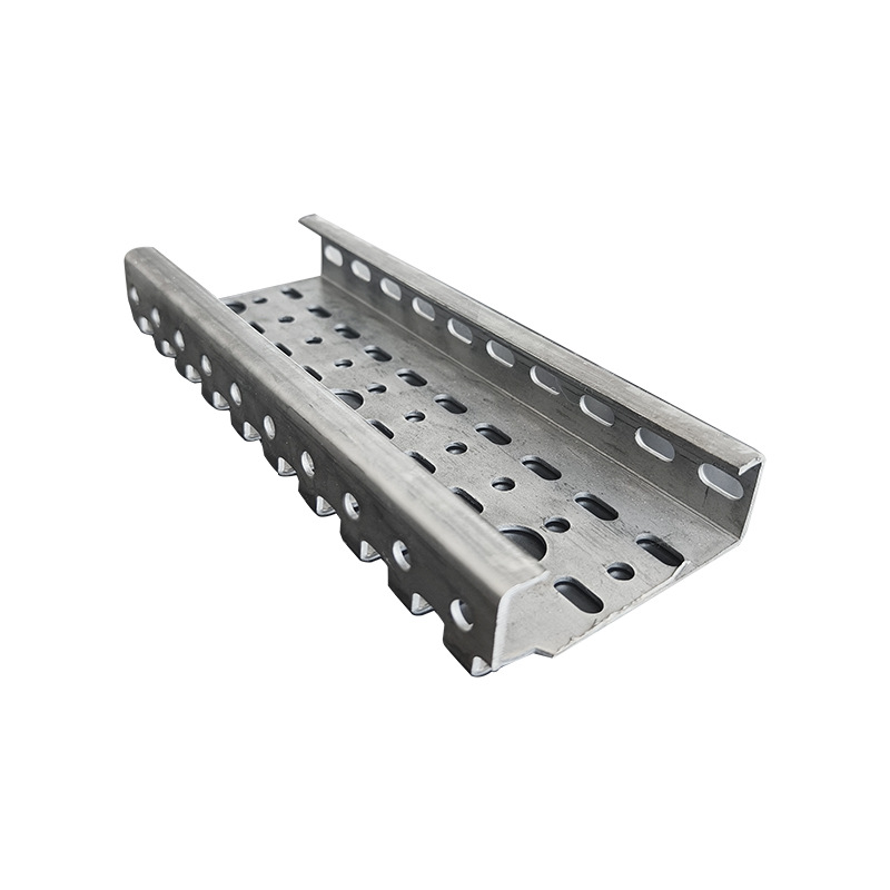 C-Shaped Steel Roller Conveyor Bracket Multi-Hole Cart Side Shelf Foundation Roller Line Main Beam Can Be Punched, Processed and Cut